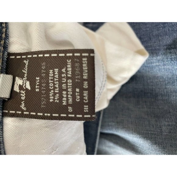 7 For All Mankind Ripped Distressed Washed relaxed Denim Button Fly sz 36 x31 - Picture 14 of 16